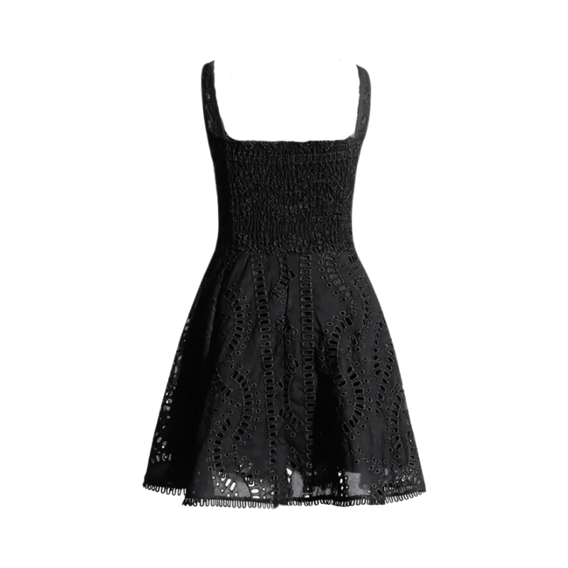 EYELET MINI DRESS - QUIT//FITDress