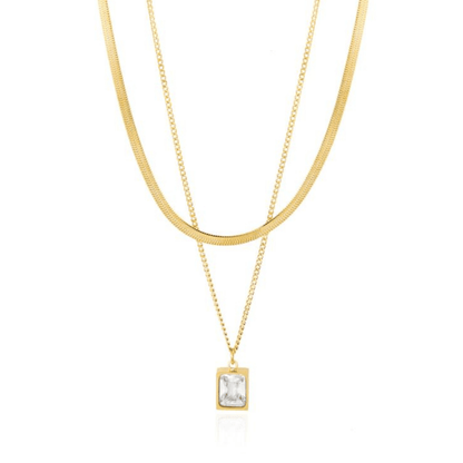 LAYERED PENDANT NECKLACE - QUIT//FITAccessories