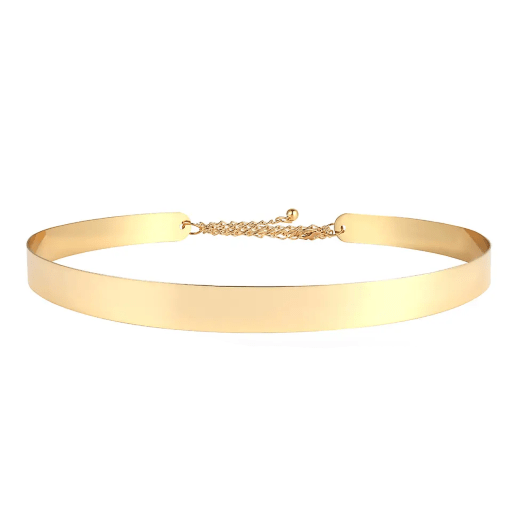 METALLIC GOLD MINIMALIST BELT - QUIT//FITAccessories