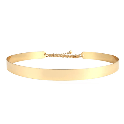 METALLIC GOLD MINIMALIST BELT - QUIT//FITAccessories